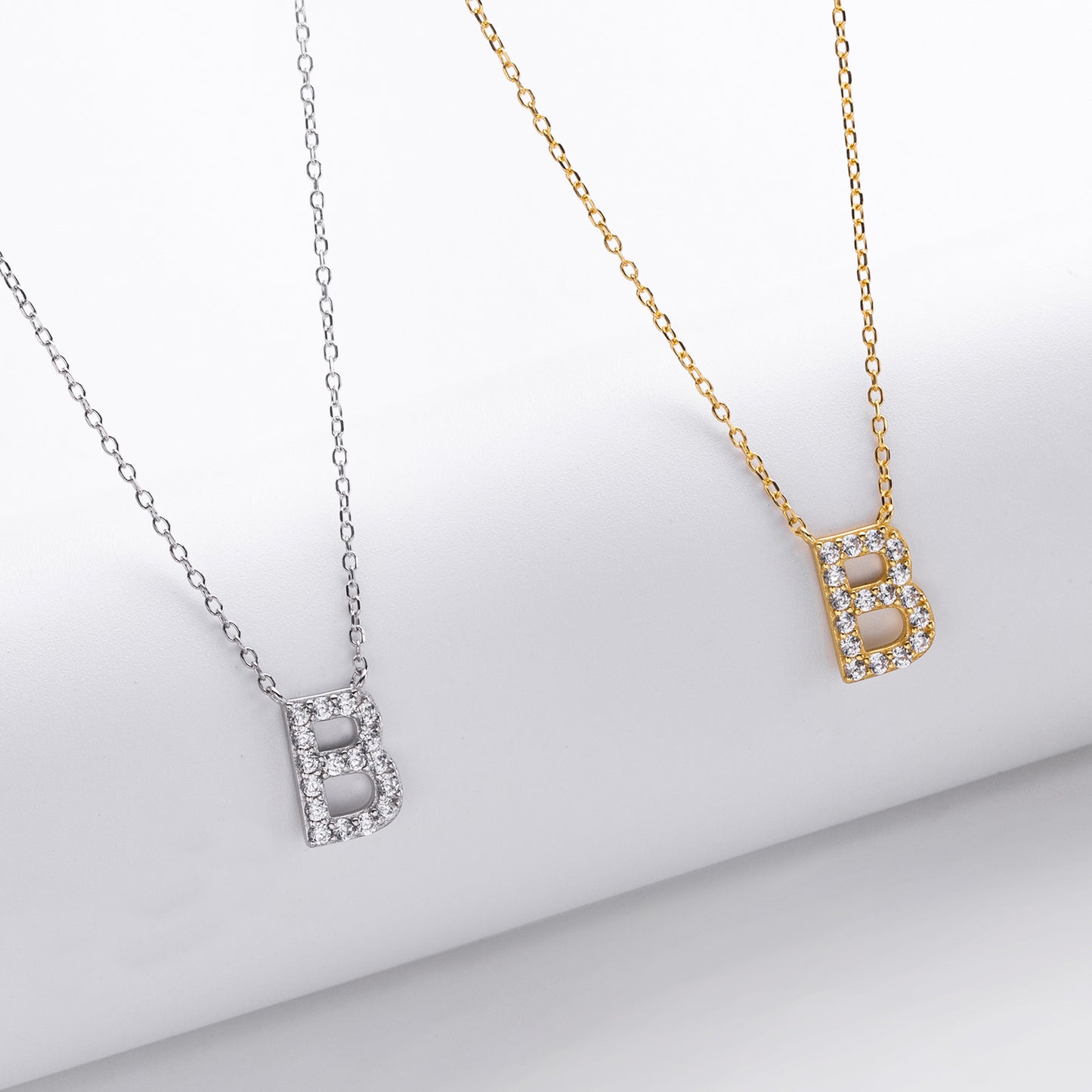 Initial Shine Pendant Necklace