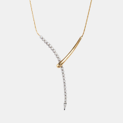 Geometric Tassel Lariat Necklace