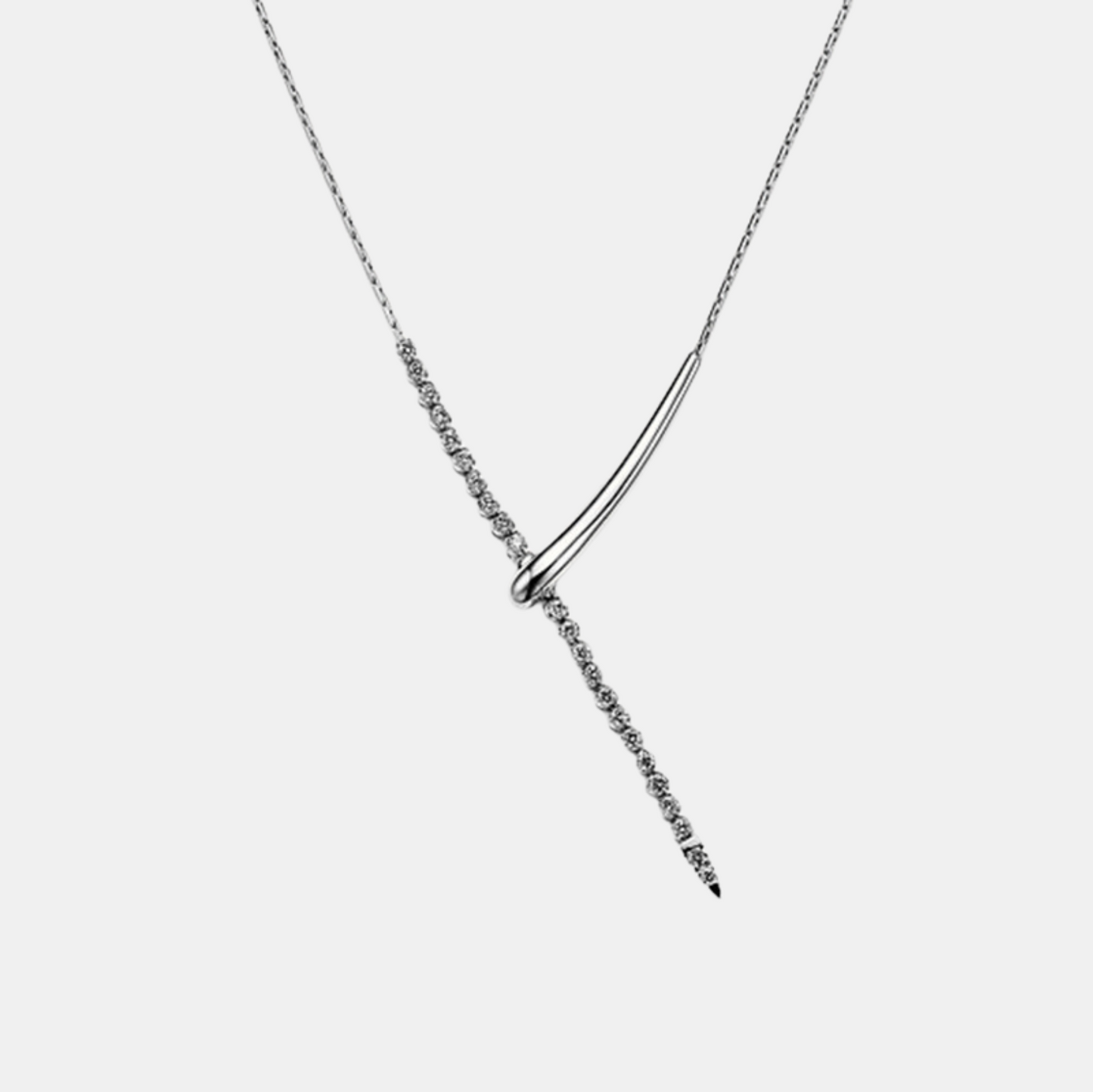 Geometric Tassel Lariat Necklace