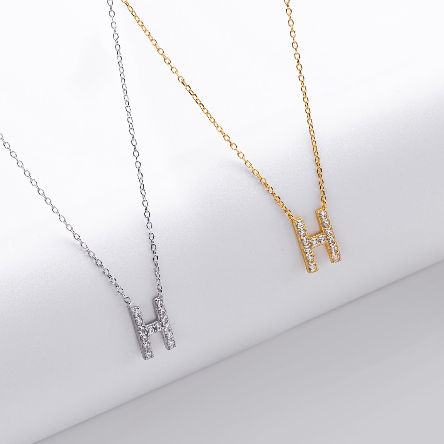 Initial Shine Pendant Necklace