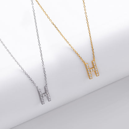 Initial Shine Pendant Necklace