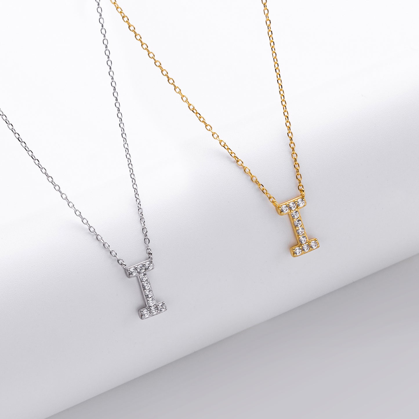 Initial Shine Pendant Necklace