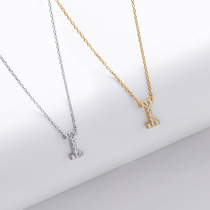 Initial Shine Pendant Necklace
