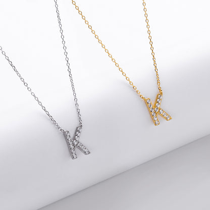 Initial Shine Pendant Necklace