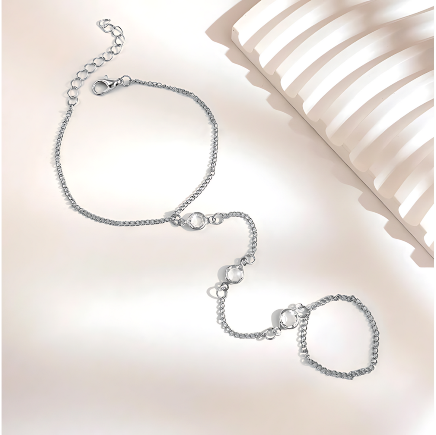 Layered Hand Chain Bracelet