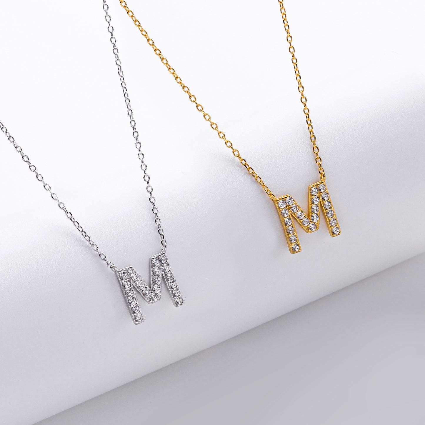 Initial Shine Pendant Necklace