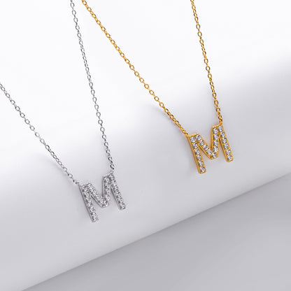 Initial Shine Pendant Necklace