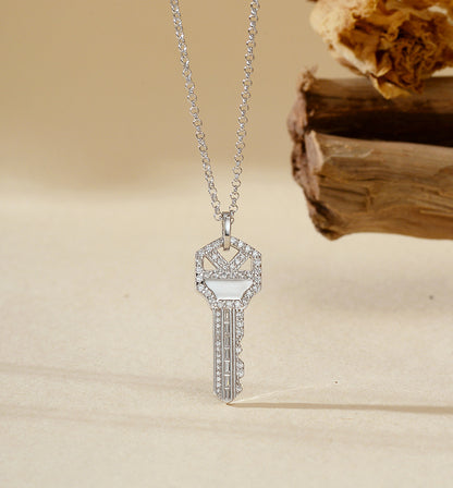 Heart Key Pendant Necklace