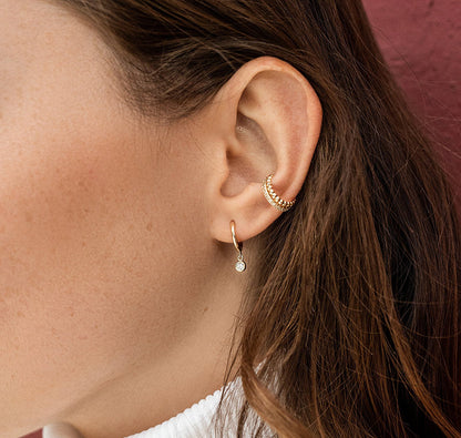 Swing Drop Huggie Earrings