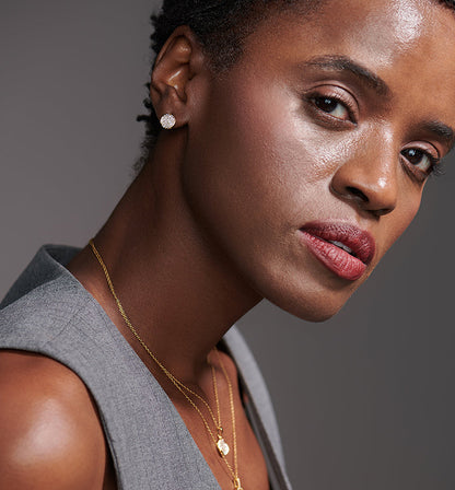 Stardust Pavé Disc Earrings