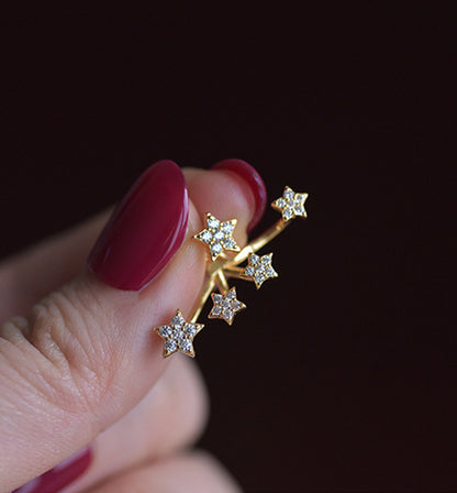 Retro Star Stud Earrings