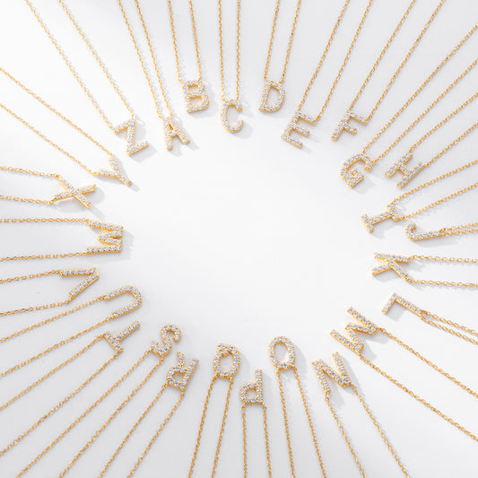 Initial Shine Pendant Necklace