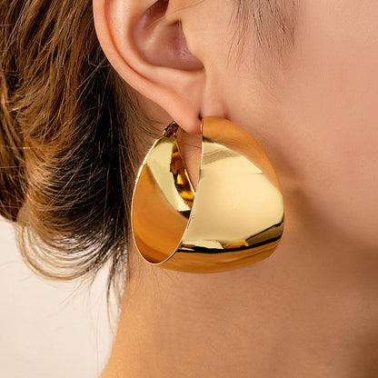 Chunky Twisted Hoop Earrings