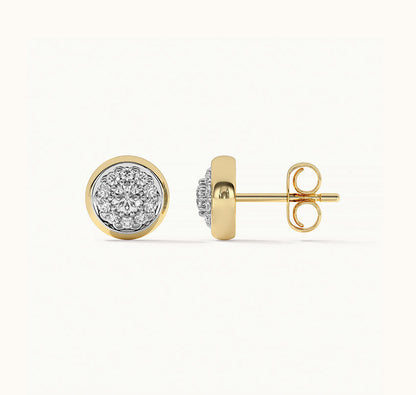 Gleam Round Stud Earrings