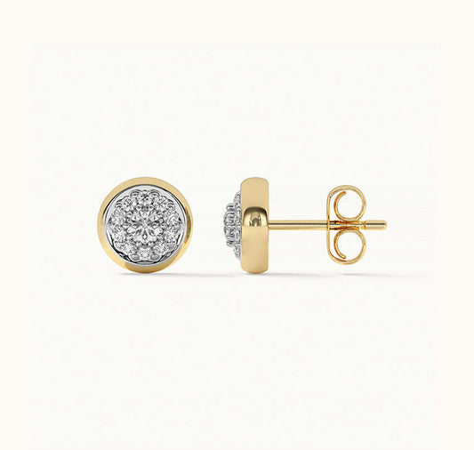 Gleam Round Stud Earrings