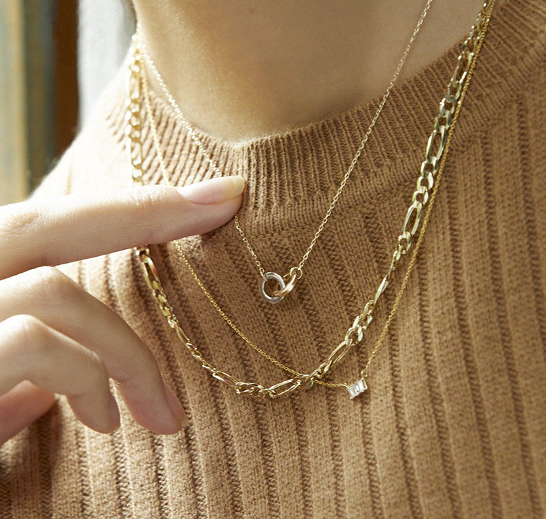 Minimalist Interlock Necklace