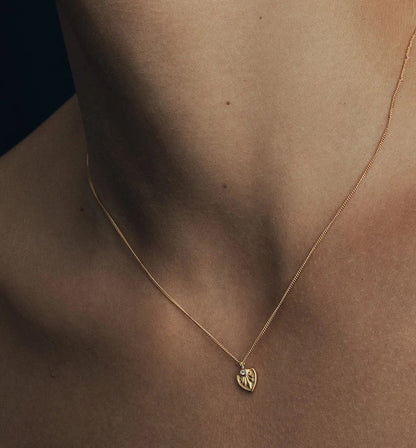 Winged Heart Pendant Necklace