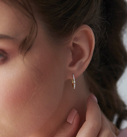 Radiant Square Hoop Earrings
