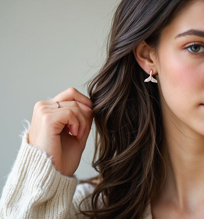 Mermaid Tail Hoop Earrings