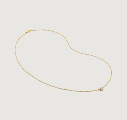 Sliding Heart Pendant Necklace