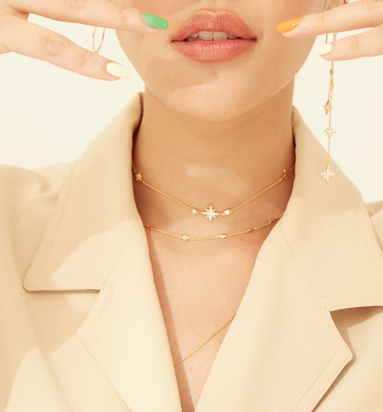 Snowflake Star Necklace