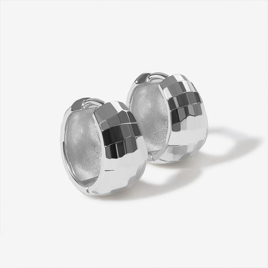 Geometric Spark Hoop Earrings