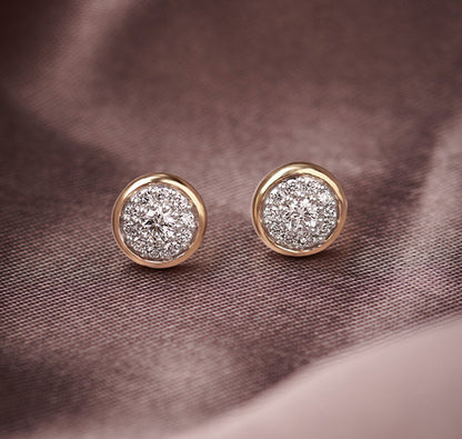Gleam Round Stud Earrings