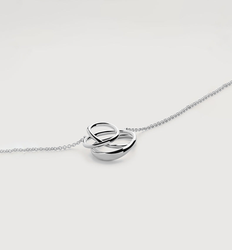 Wrapped Curve Pendant Necklace