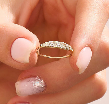 Full Sparkle Band Ring