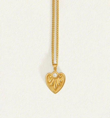 Winged Heart Pendant Necklace