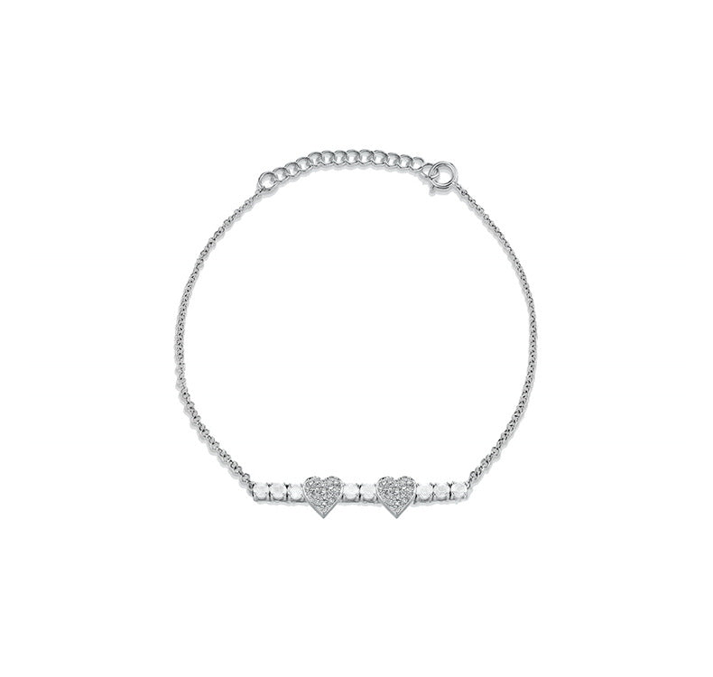 Simple Heart Charm Bracelet