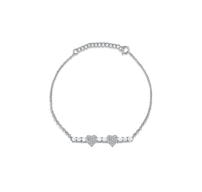 Simple Heart Charm Bracelet