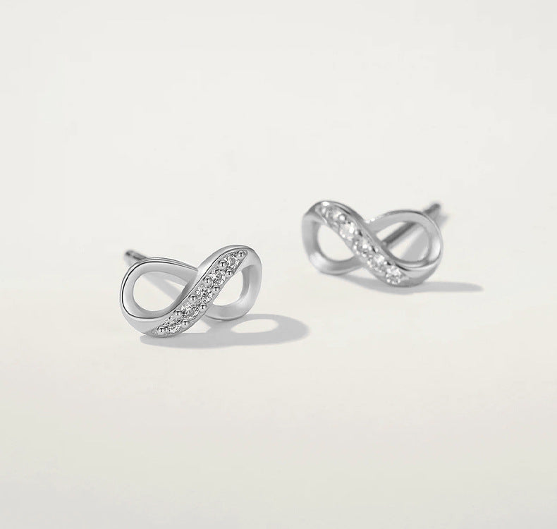 Infinity Spark Stud Earrings