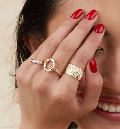 Open Round Stone Ring