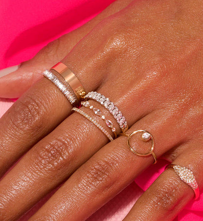 Twisted Spark Band Ring