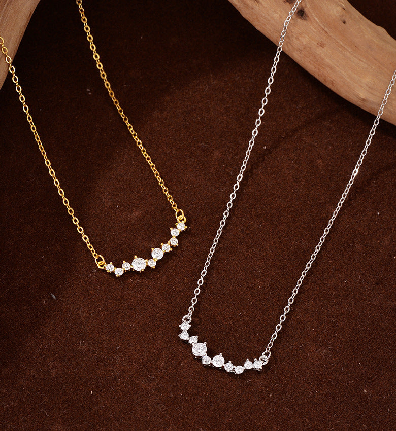 Curve Stone Pendant Necklace