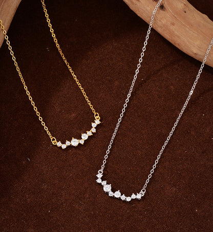 Curve Stone Pendant Necklace