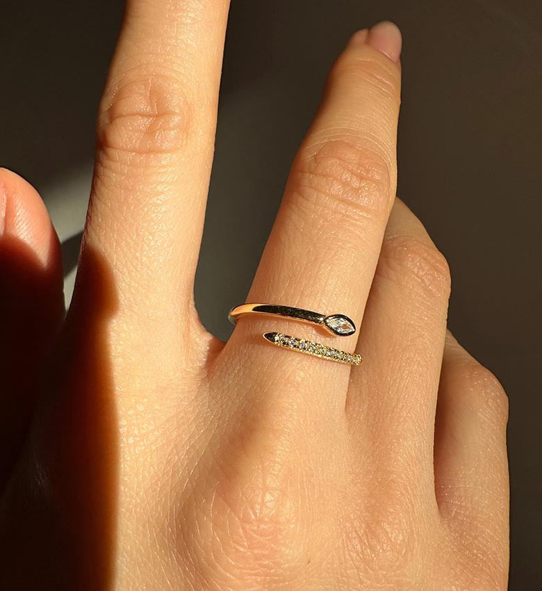Snake Open Wrap Ring