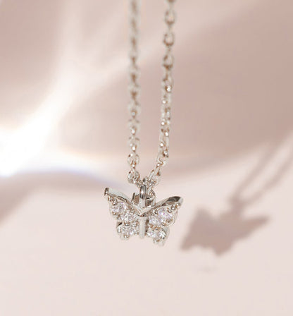Dainty Butterfly Pendant Necklace