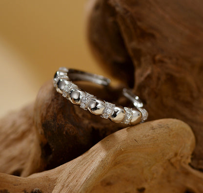 Sparkling Sphere Accent Ring