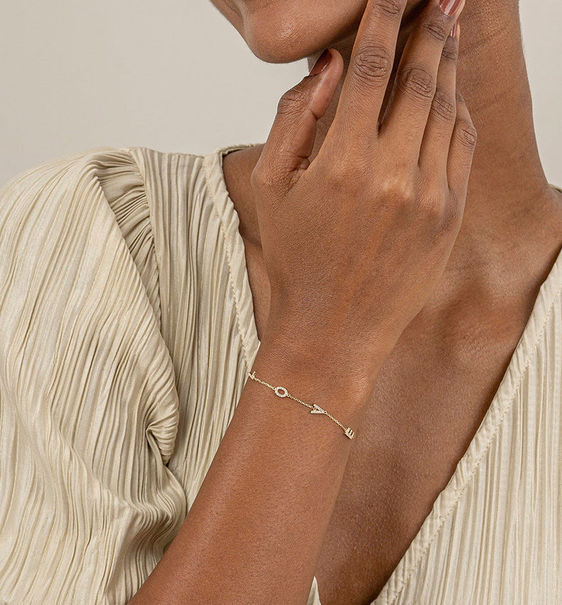 Dainty LOVE Letter Bracelet