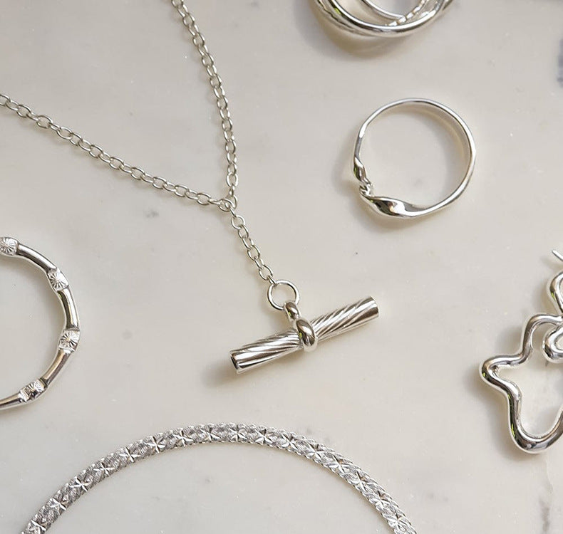 Minimal Balance Bar Necklace