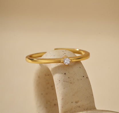 Delicate Open Spark Ring
