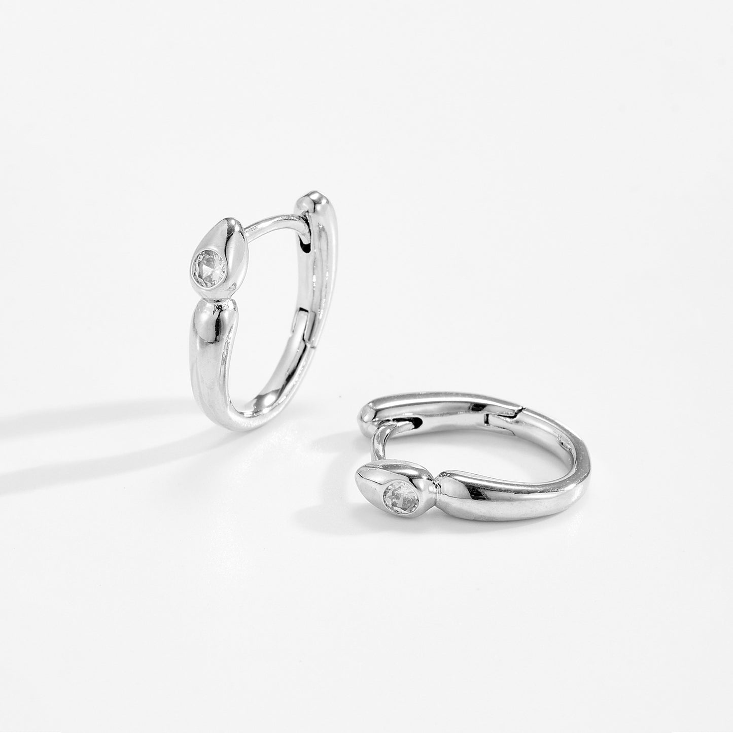 U-Hoop Drop Earrings