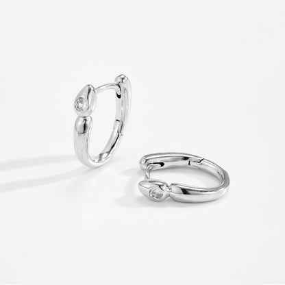 U-Hoop Drop Earrings