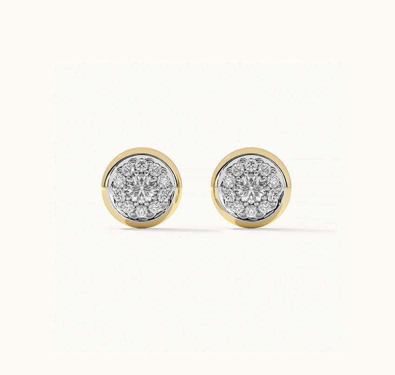 Gleam Round Stud Earrings