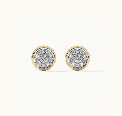 Gleam Round Stud Earrings