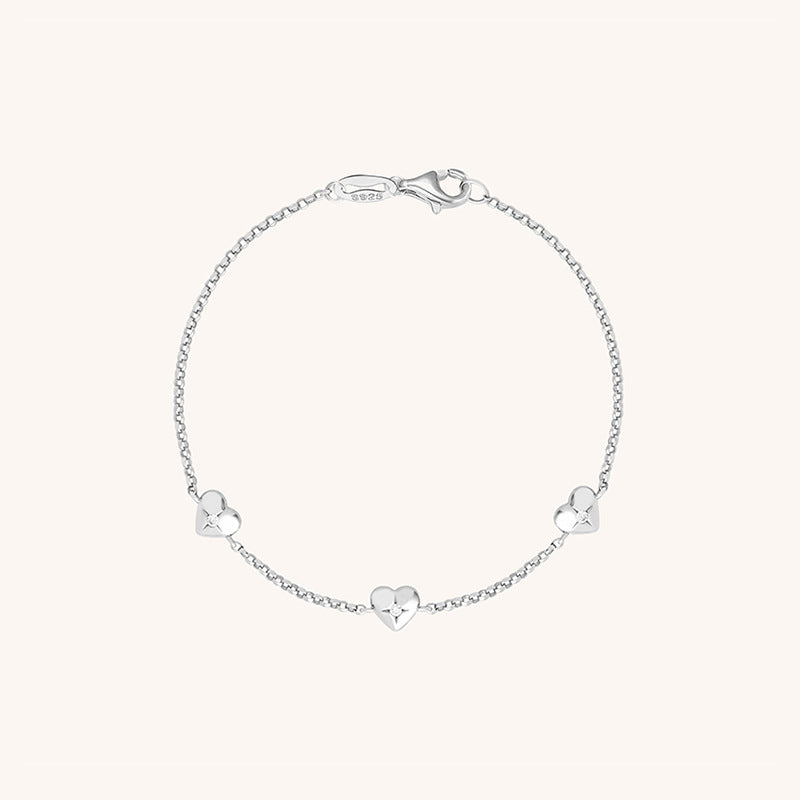 Delicate Heart Accent Bracelet