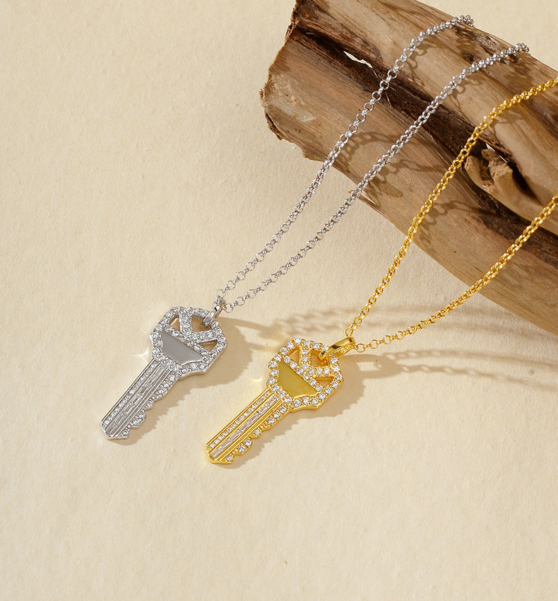 Heart Key Pendant Necklace