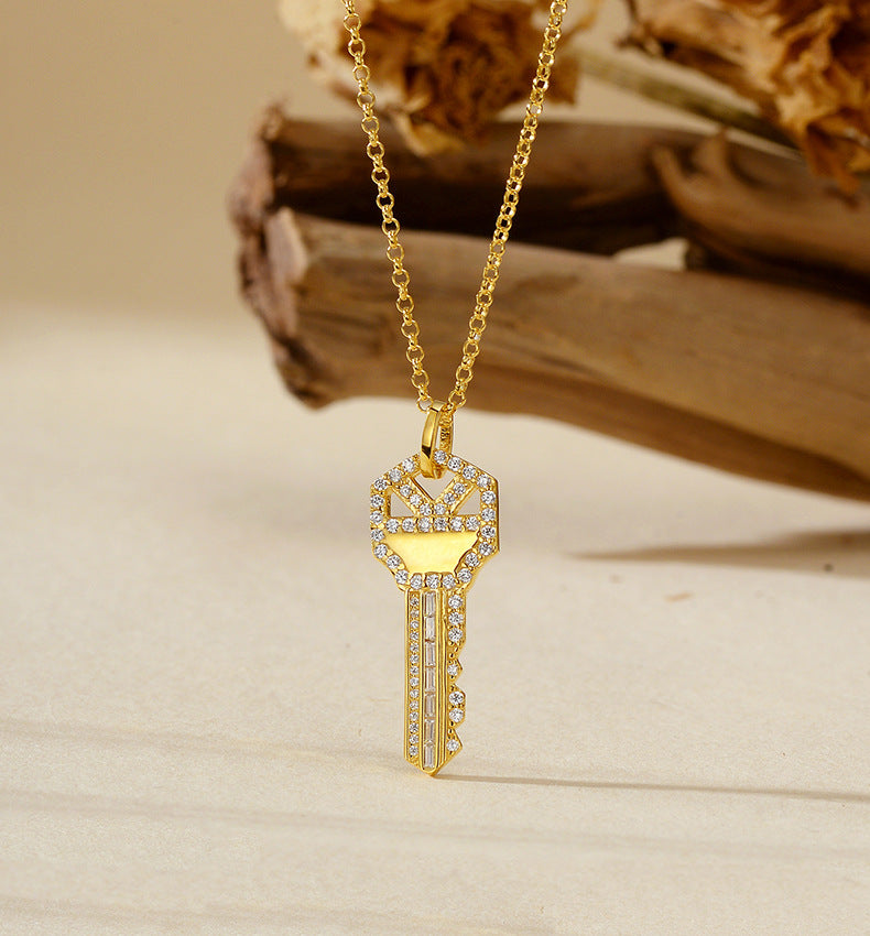 Heart Key Pendant Necklace